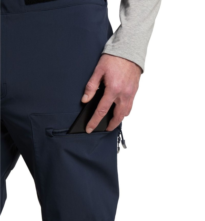 Men's Haglöfs Roc Sight Softshell Pant Softshell Trousers Blue Canada | YG93-628