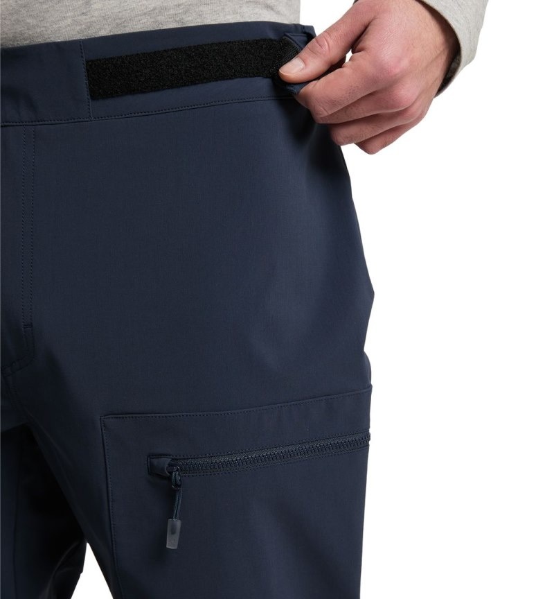 Men's Haglöfs Roc Sight Softshell Pant Softshell Trousers Blue Canada | YG93-628