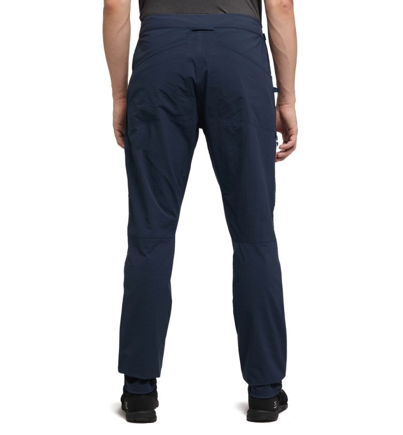 Men's Haglöfs Roc Spitz Pant Waterproof Trousers Blue Canada | UA98-827