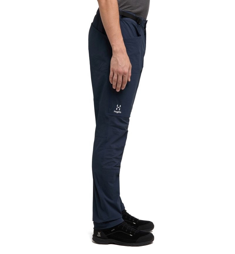 Men's Haglöfs Roc Spitz Pant Waterproof Trousers Blue Canada | UA98-827