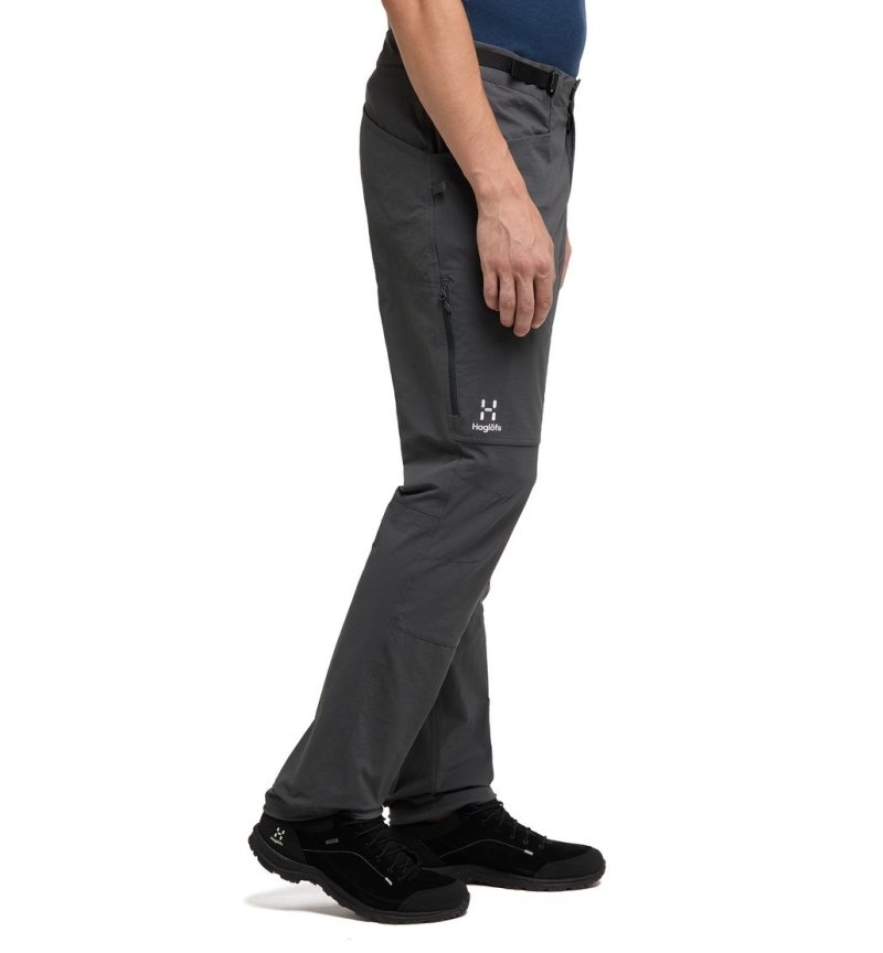 Men's Haglöfs Roc Spitz Pant Waterproof Trousers Magnetite Canada | EK03-164