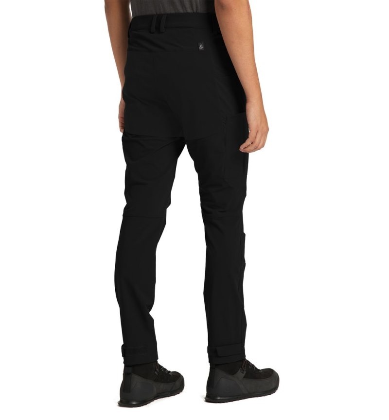 Men's Haglöfs Rugged Slim Pant Hiking Trousers Black Canada | SB35-191