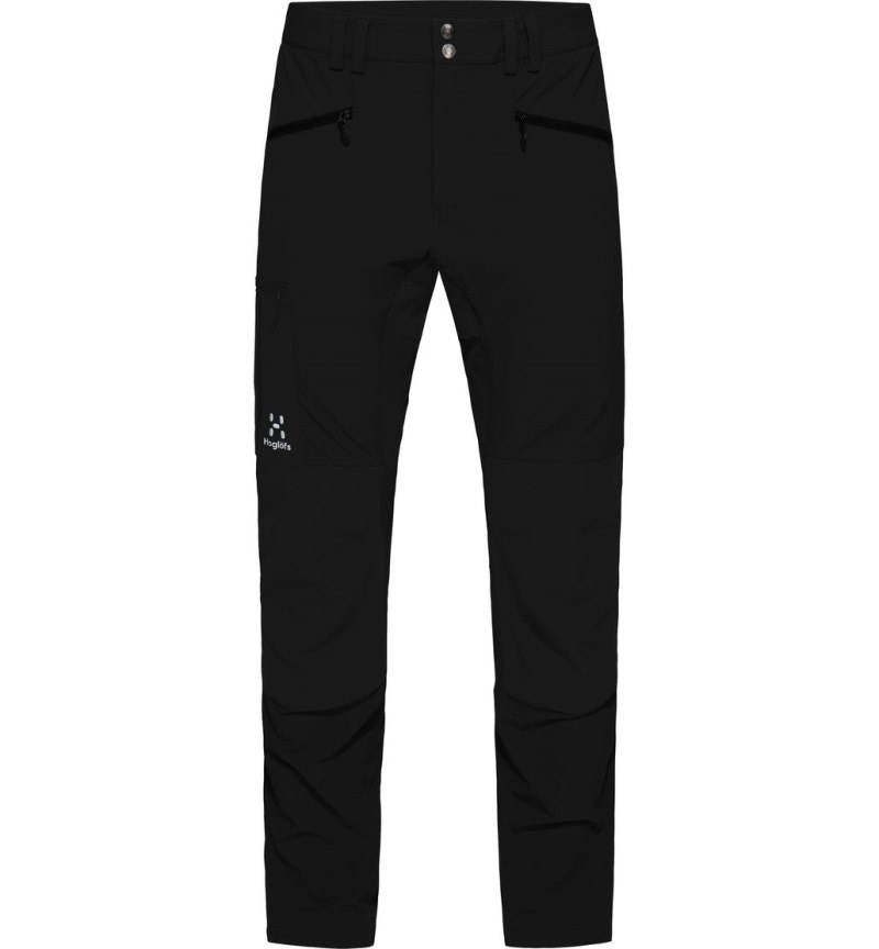 Men's Haglöfs Rugged Slim Pant Hiking Trousers Black Canada | SB35-191