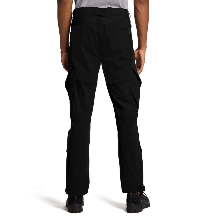 Men's Haglöfs Rugged Standard Pant Hiking Trousers Black Canada | GH27-792