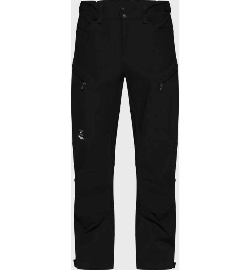 Men's Haglöfs Rugged Standard Pant Hiking Trousers Black Canada | GH27-792