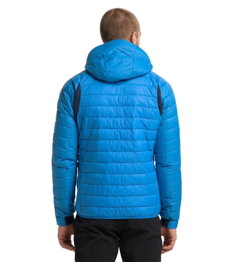 Men's Haglöfs Spire Mimic Hood Insulated Jackets Blue Canada | QL19-123