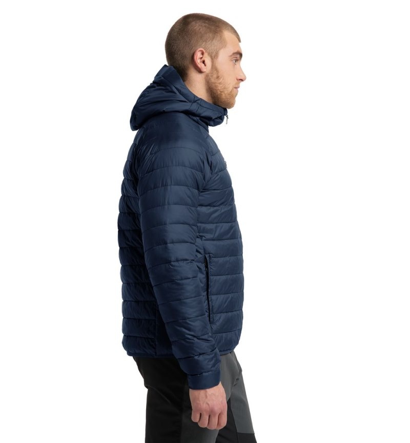 Men's Haglöfs Spire Mimic Hood Insulated Jackets Blue Canada | SB69-324