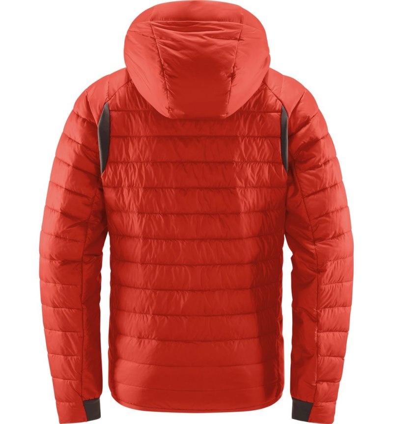 Men's Haglöfs Spire Mimic Hood Insulated Jackets Habanero Canada | QF46-200