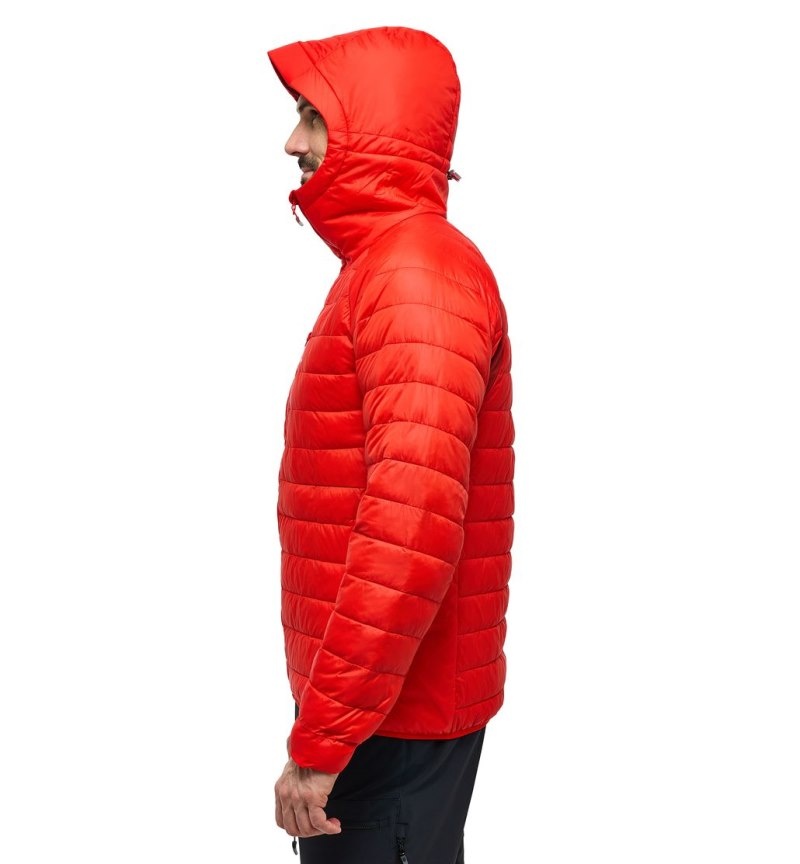 Men's Haglöfs Spire Mimic Hood Insulated Jackets Red Canada | MT23-396