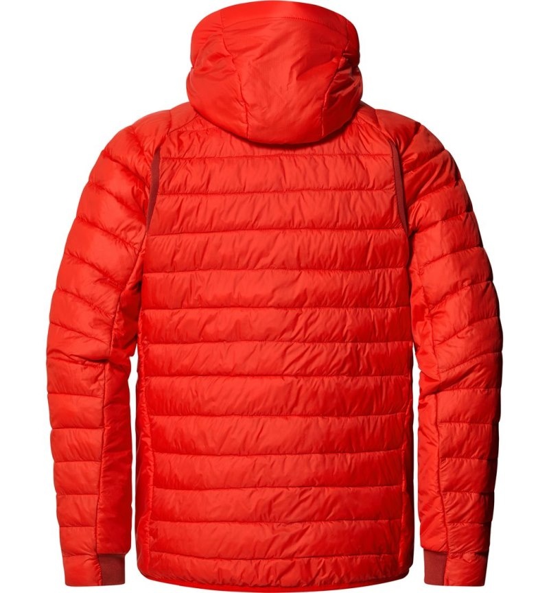 Men's Haglöfs Spire Mimic Hood Insulated Jackets Red Canada | MT23-396