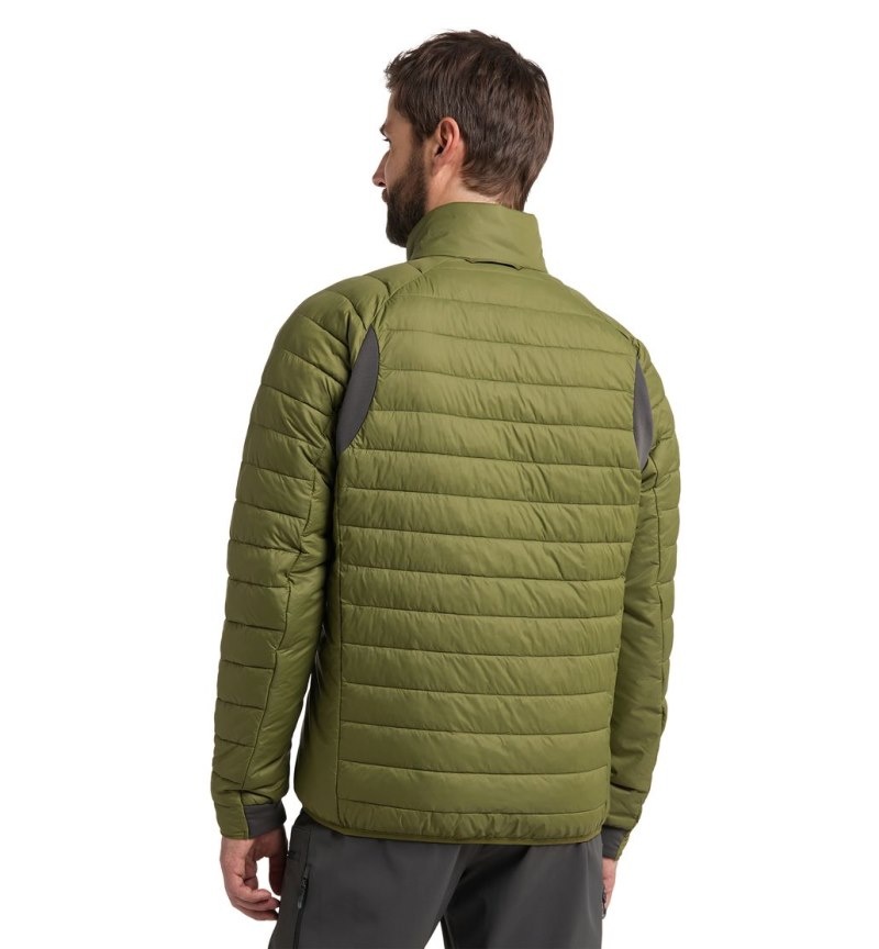 Men's Haglöfs Spire Mimic Jacket Insulated Jackets Olive Green Canada | AY44-247