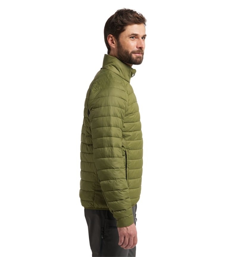 Men's Haglöfs Spire Mimic Jacket Insulated Jackets Olive Green Canada | AY44-247