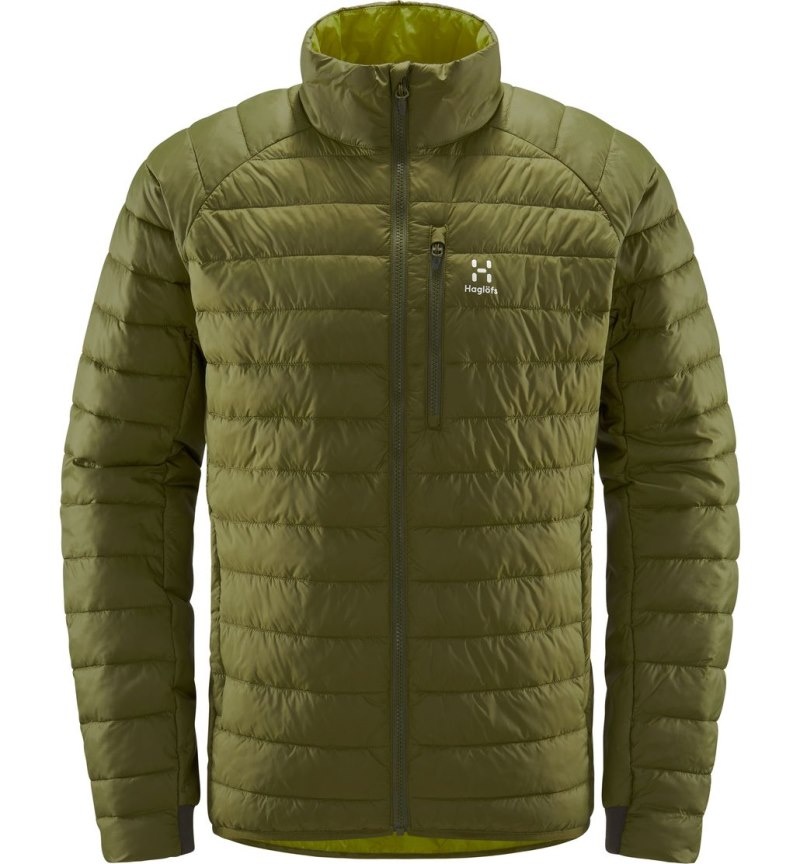 Men's Haglöfs Spire Mimic Jacket Insulated Jackets Olive Green Canada | AY44-247