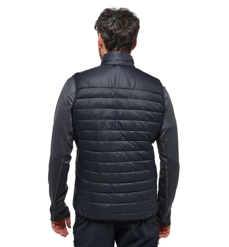 Men's Haglöfs Spire Mimic Vest Insulated Jackets Black Canada | UI20-386