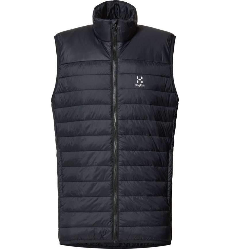 Men's Haglöfs Spire Mimic Vest Insulated Jackets Black Canada | UI20-386