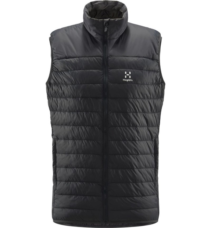 Men's Haglöfs Spire Mimic Vest Insulated Jackets Magnetite Canada | IJ13-880