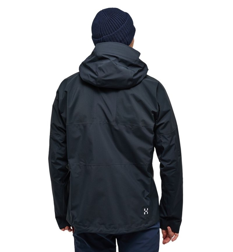 Men's Haglöfs Spitz GTX Pro Jacket Windbreaker Black Canada | DW01-872