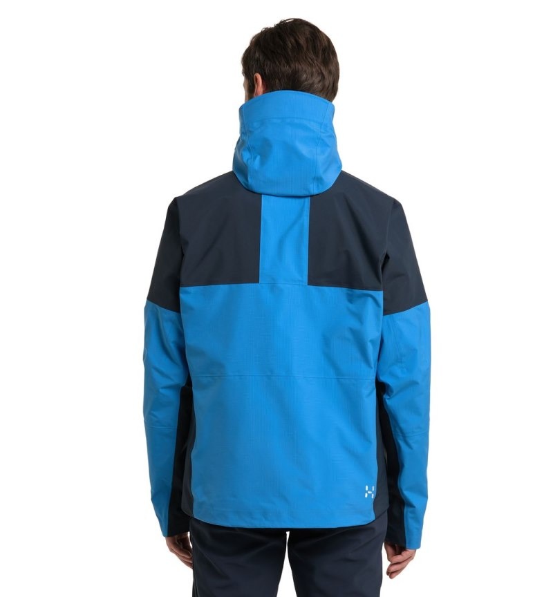 Men's Haglöfs Spitz GTX Pro Jacket Windbreaker Blue / Blue Canada | KG59-028