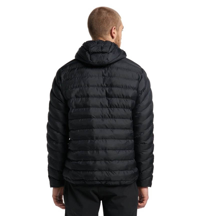 Men's Haglöfs Särna Mimic Hood Insulated Jackets Black Canada | ZS52-161