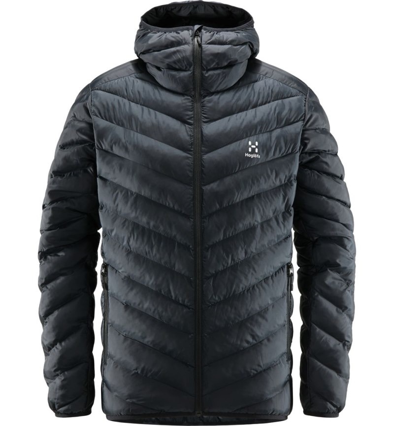 Men's Haglöfs Särna Mimic Hood Insulated Jackets Black Canada | ZS52-161