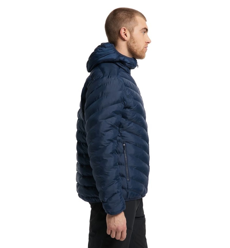 Men's Haglöfs Särna Mimic Hood Insulated Jackets Blue Canada | OX46-923