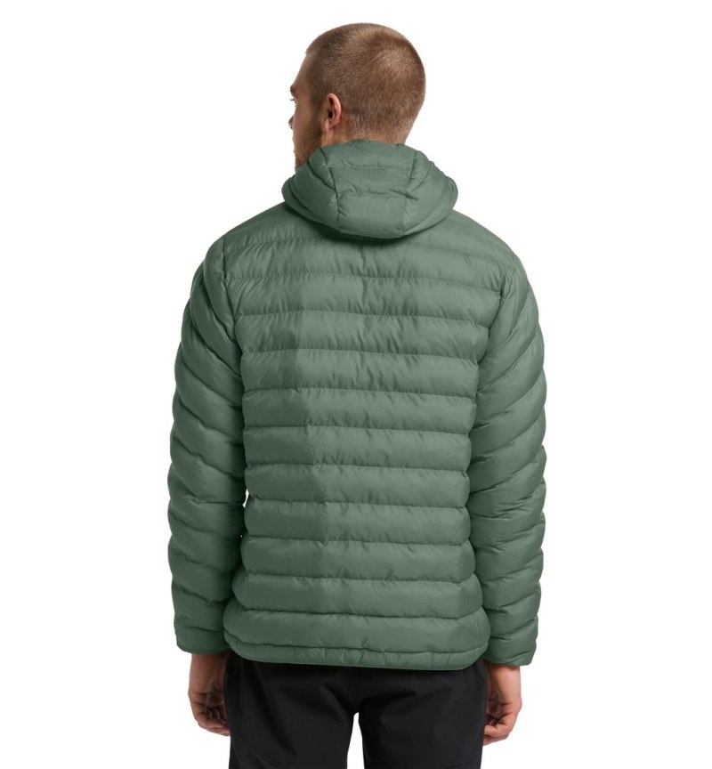 Men's Haglöfs Särna Mimic Hood Insulated Jackets Green Canada | BE99-067