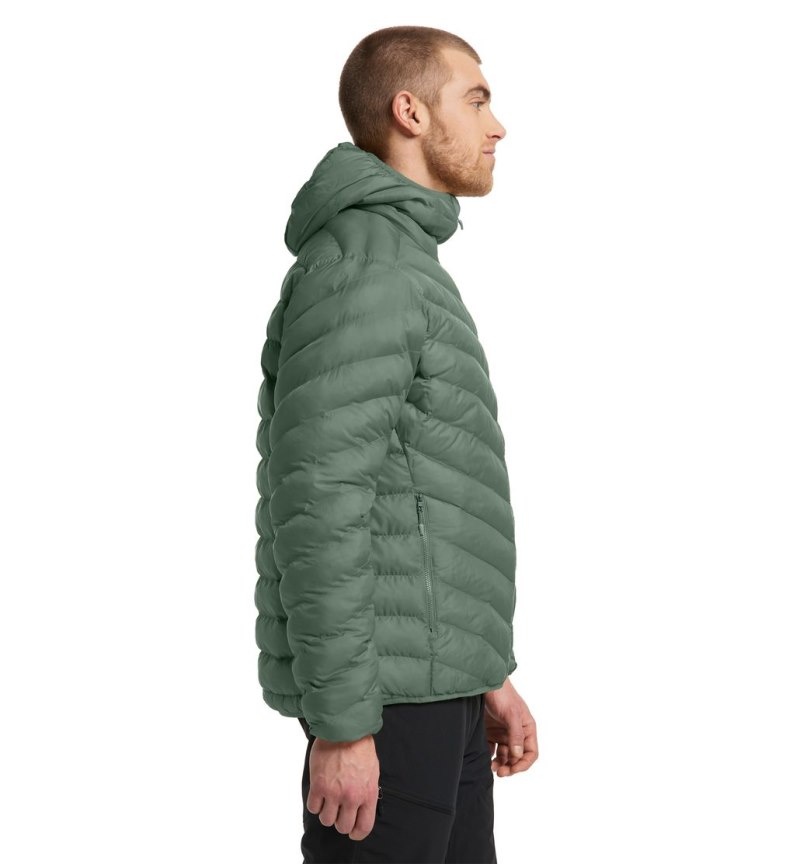 Men's Haglöfs Särna Mimic Hood Insulated Jackets Green Canada | BE99-067