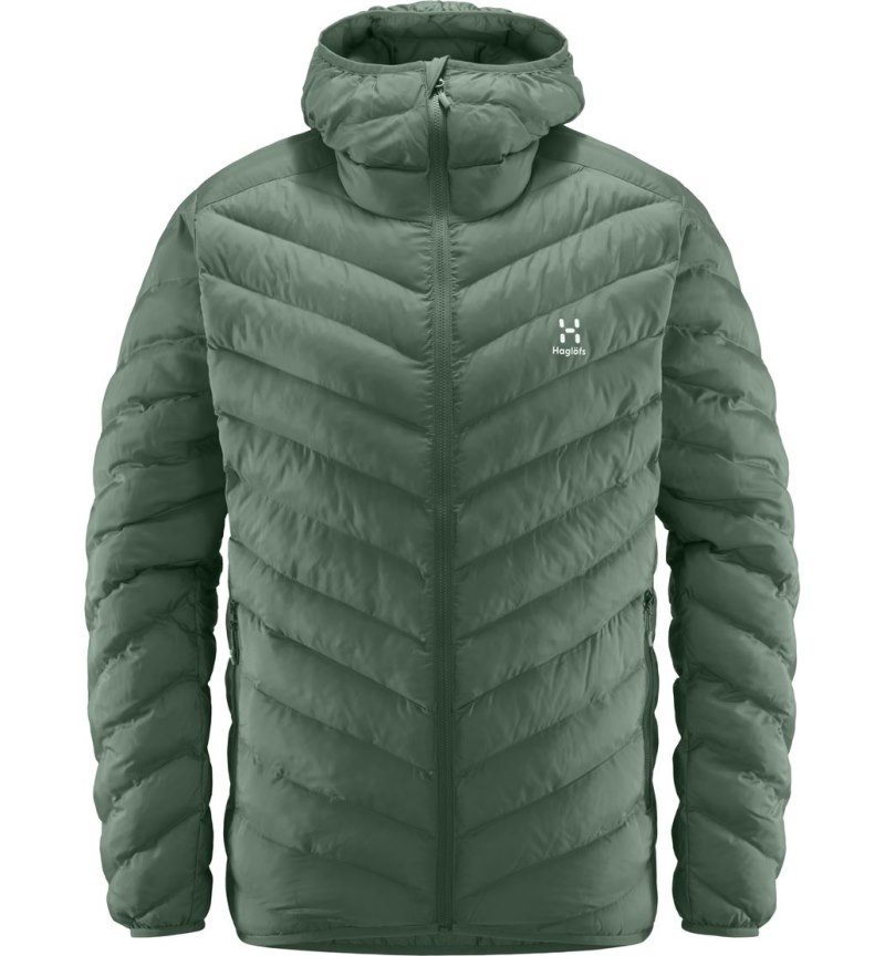 Men's Haglöfs Särna Mimic Hood Insulated Jackets Green Canada | BE99-067