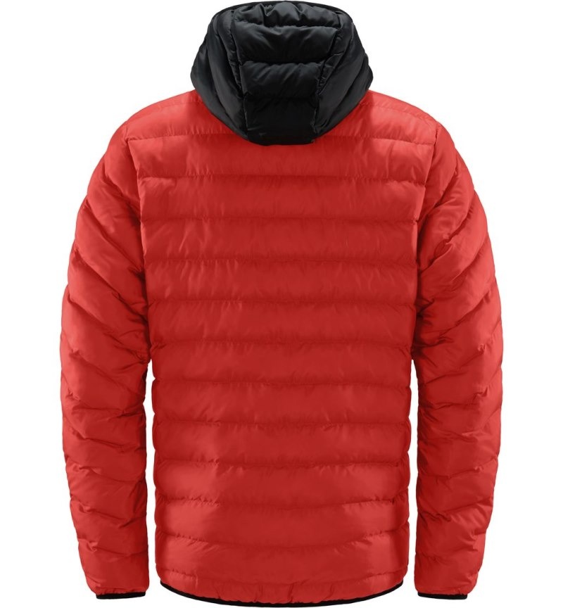 Men's Haglöfs Särna Mimic Hood Insulated Jackets Habanero / Black Canada | ZH25-119