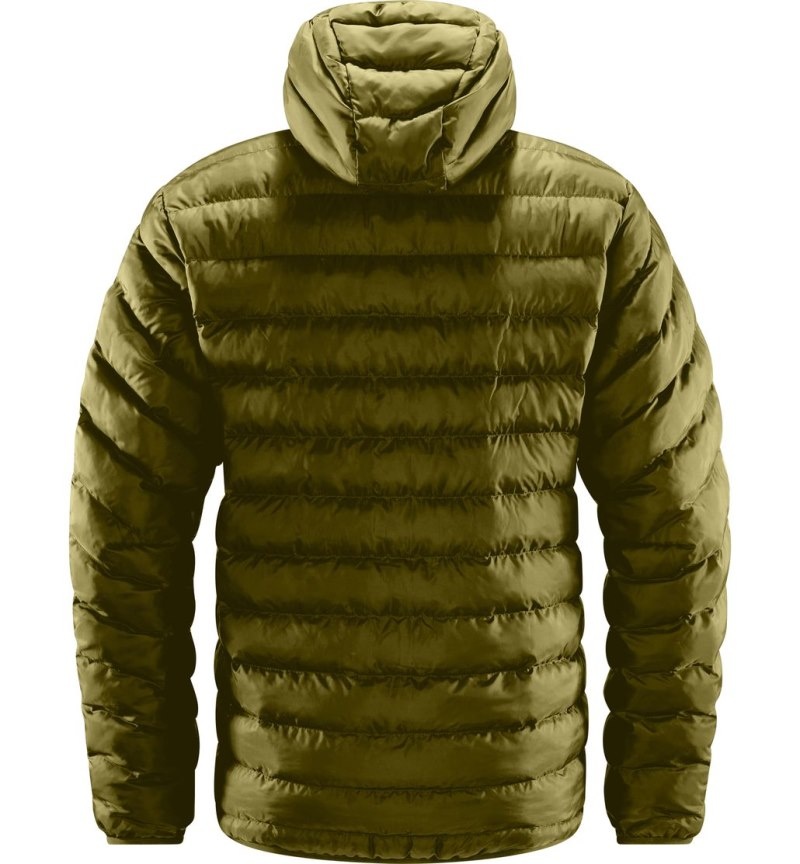 Men's Haglöfs Särna Mimic Hood Insulated Jackets Olive Green Canada | BX00-384