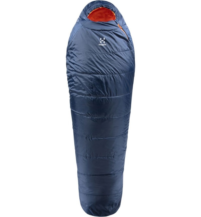 Men's Haglöfs Tarius -18 Sleeping Bags Deep Blue / Tangerine Canada | VO29-939