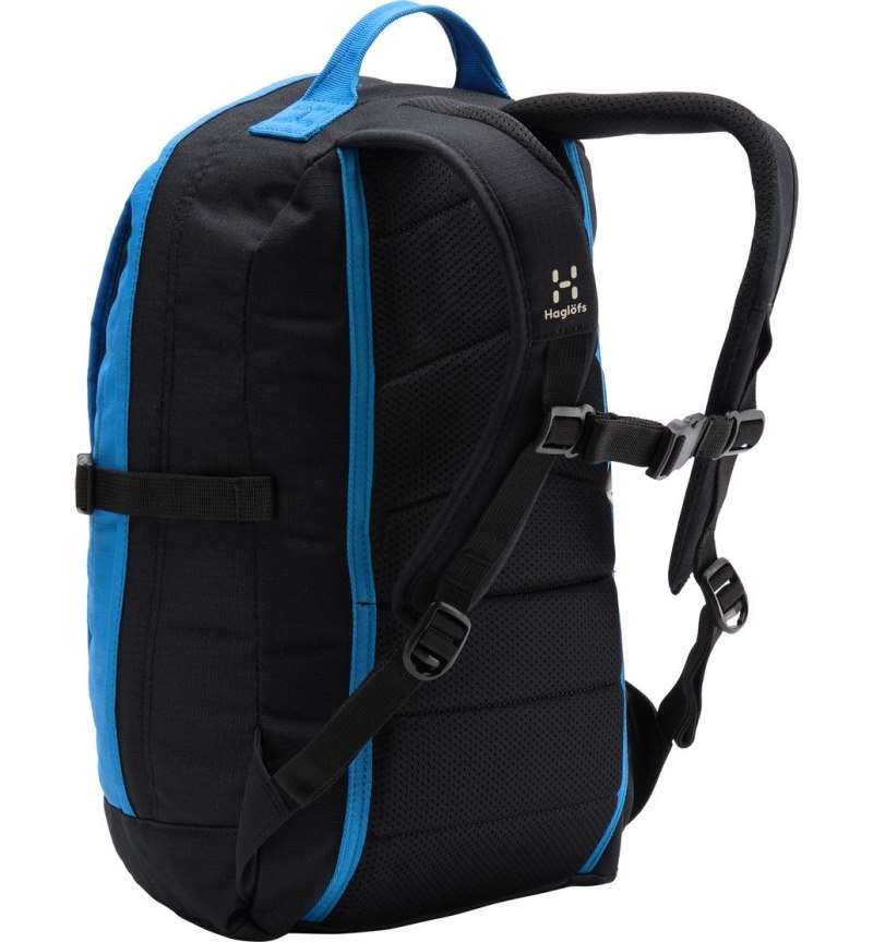 Men's Haglöfs Tight Junior 15 Backpacks Black / Blue Canada | KC60-001