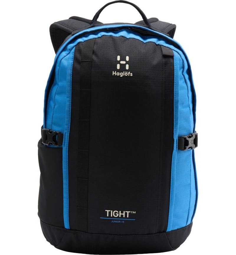 Men's Haglöfs Tight Junior 15 Backpacks Black / Blue Canada | KC60-001