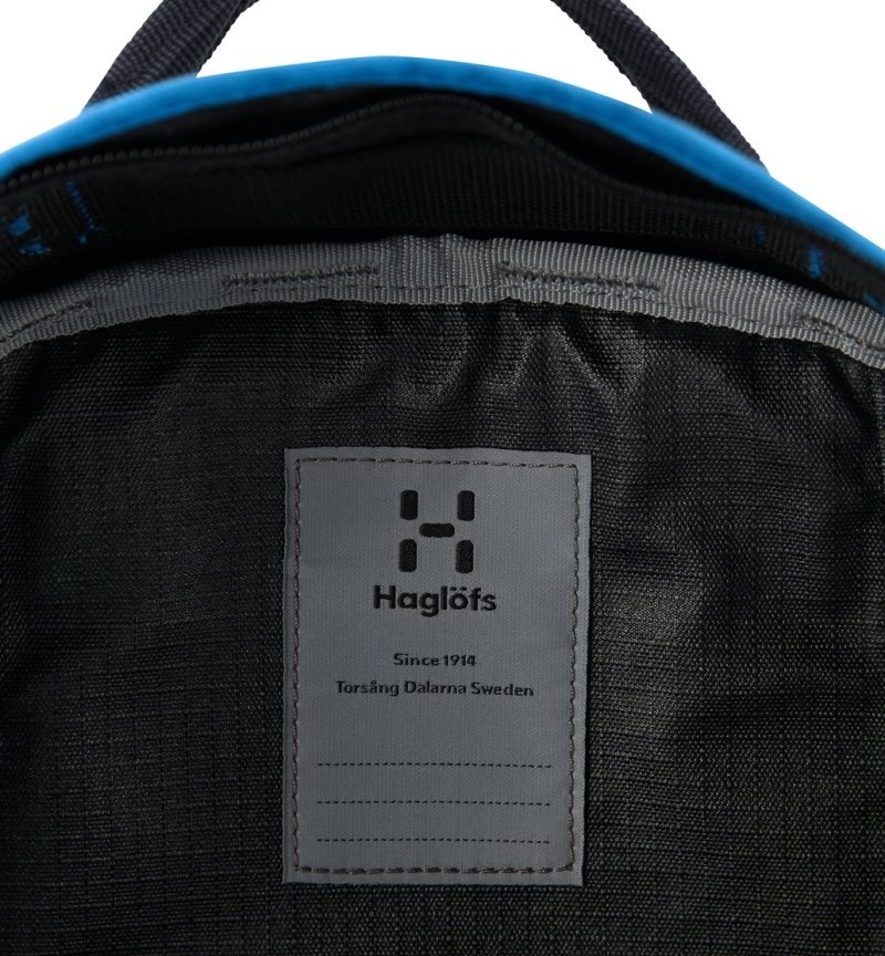 Men's Haglöfs Tight Junior 15 Backpacks Black / Blue Canada | KC60-001