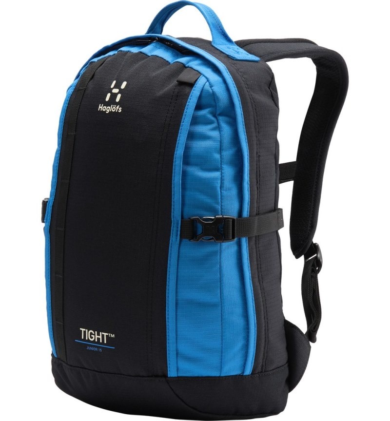 Men\'s Haglöfs Tight Junior 15 Backpacks Black / Blue Canada | KC60-001