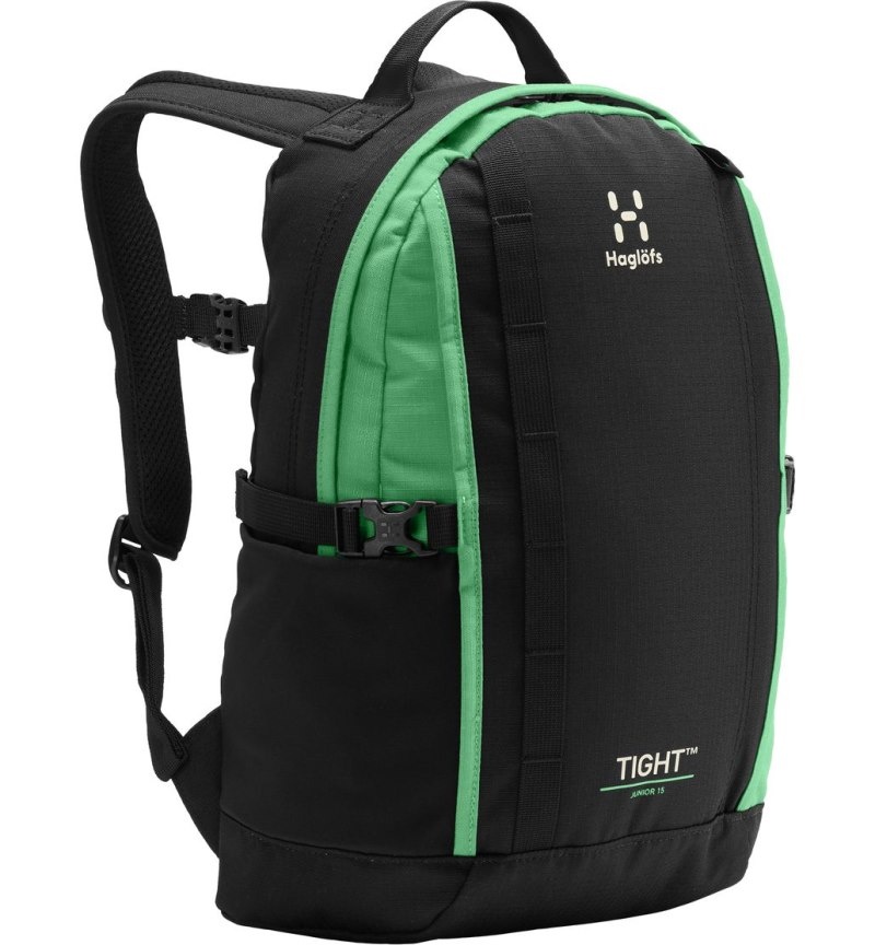 Men's Haglöfs Tight Junior 15 Backpacks Black / Mint Canada | LX17-317