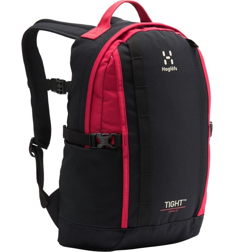 Men's Haglöfs Tight Junior 15 Backpacks Black / Red Canada | VT86-139