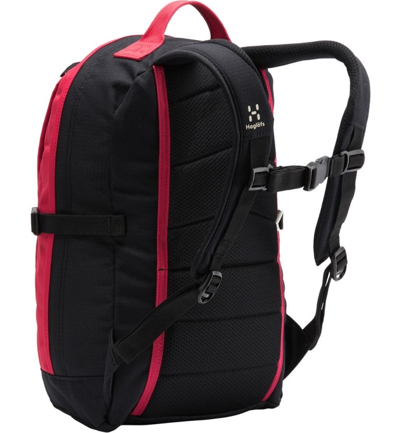 Men's Haglöfs Tight Junior 15 Backpacks Black / Red Canada | VT86-139