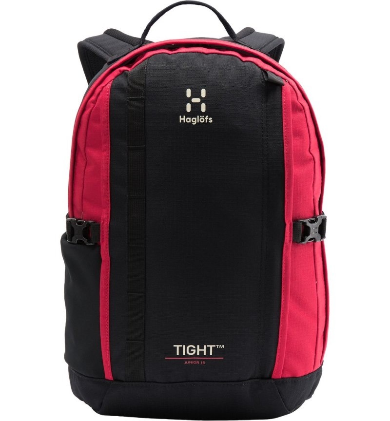 Men's Haglöfs Tight Junior 15 Backpacks Black / Red Canada | VT86-139