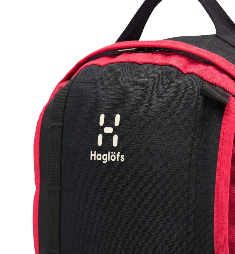 Men's Haglöfs Tight Junior 15 Backpacks Black / Red Canada | VT86-139