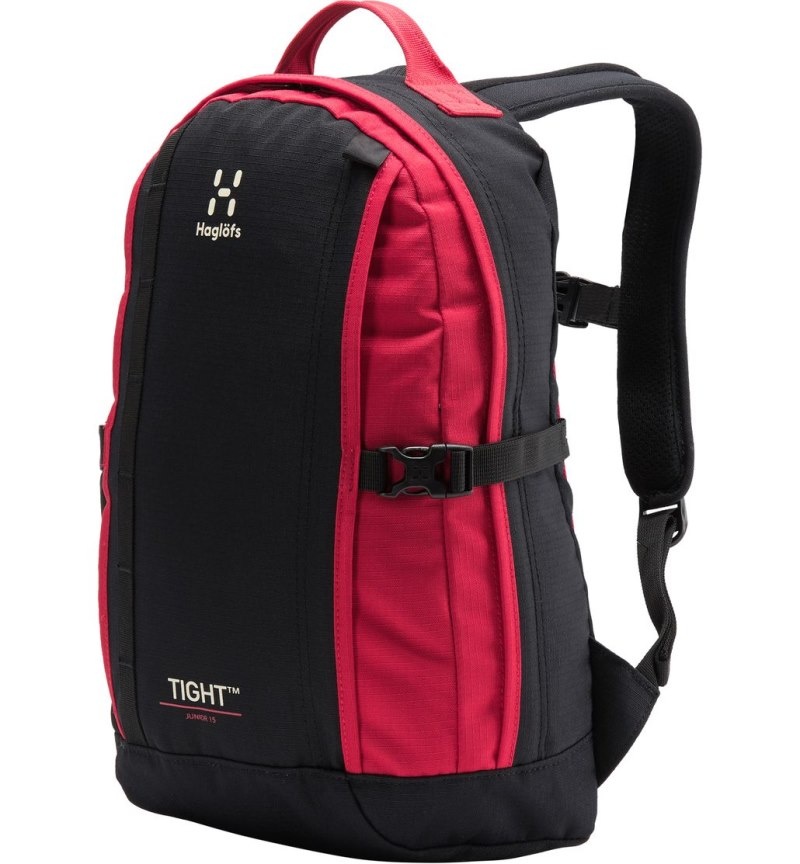 Men\'s Haglöfs Tight Junior 15 Backpacks Black / Red Canada | VT86-139