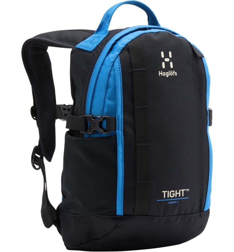 Men's Haglöfs Tight Junior 8 Backpacks Black / Blue Canada | PK18-065