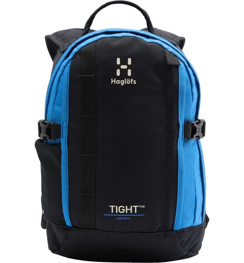 Men's Haglöfs Tight Junior 8 Backpacks Black / Blue Canada | PK18-065