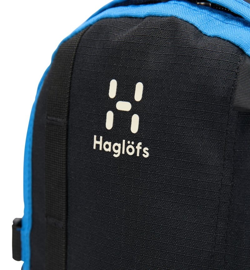 Men's Haglöfs Tight Junior 8 Backpacks Black / Blue Canada | PK18-065