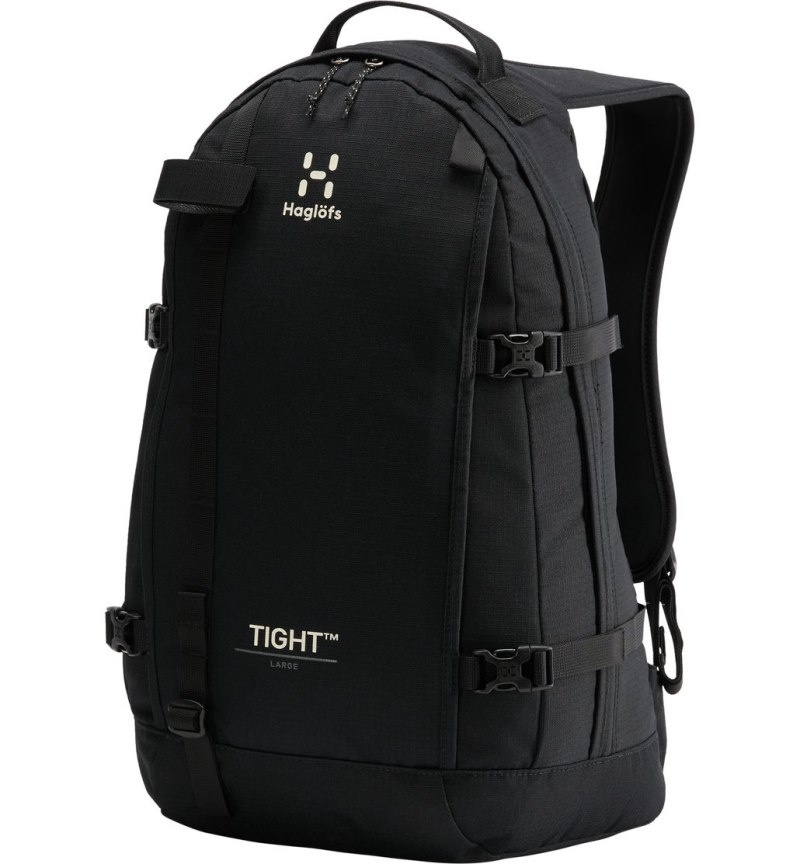 Men's Haglöfs Tight Large Daypacks & Laptop Backpacks Black Canada | NK75-704