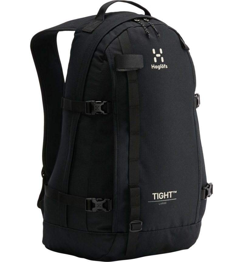 Men's Haglöfs Tight Large Daypacks & Laptop Backpacks Black Canada | NK75-704