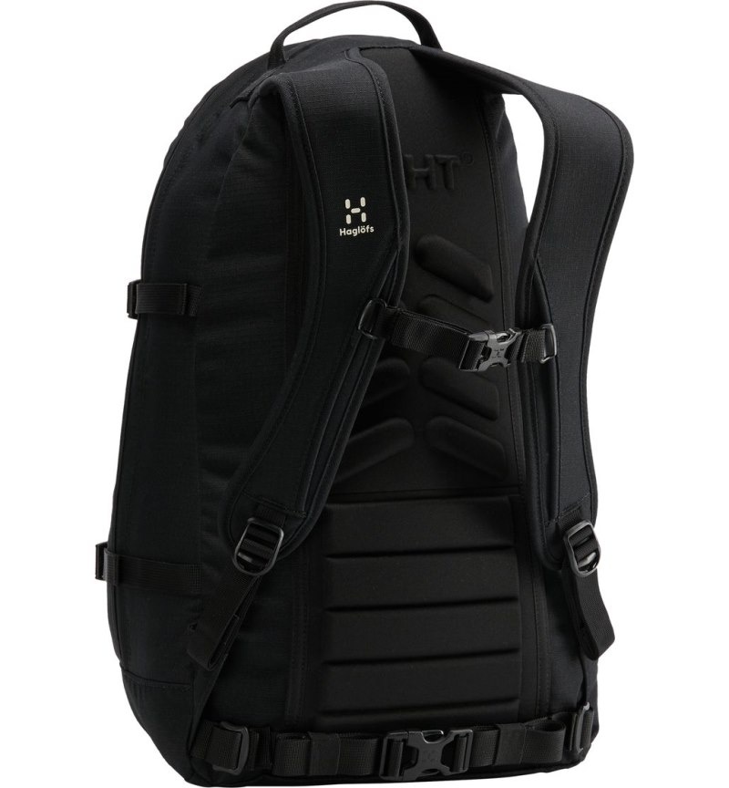 Men's Haglöfs Tight Large Daypacks & Laptop Backpacks Black Canada | NK75-704