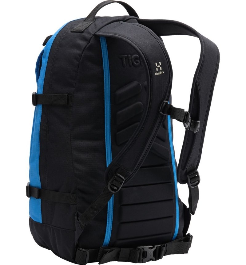 Men's Haglöfs Tight Large Daypacks & Laptop Backpacks Black / Blue Canada | ZC66-927