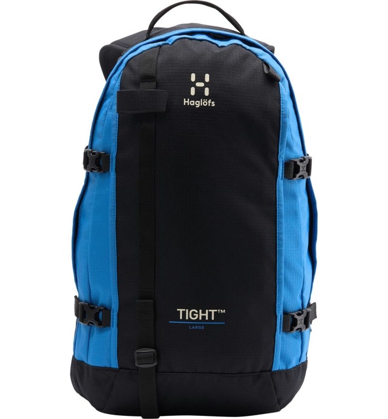 Men's Haglöfs Tight Large Daypacks & Laptop Backpacks Black / Blue Canada | ZC66-927