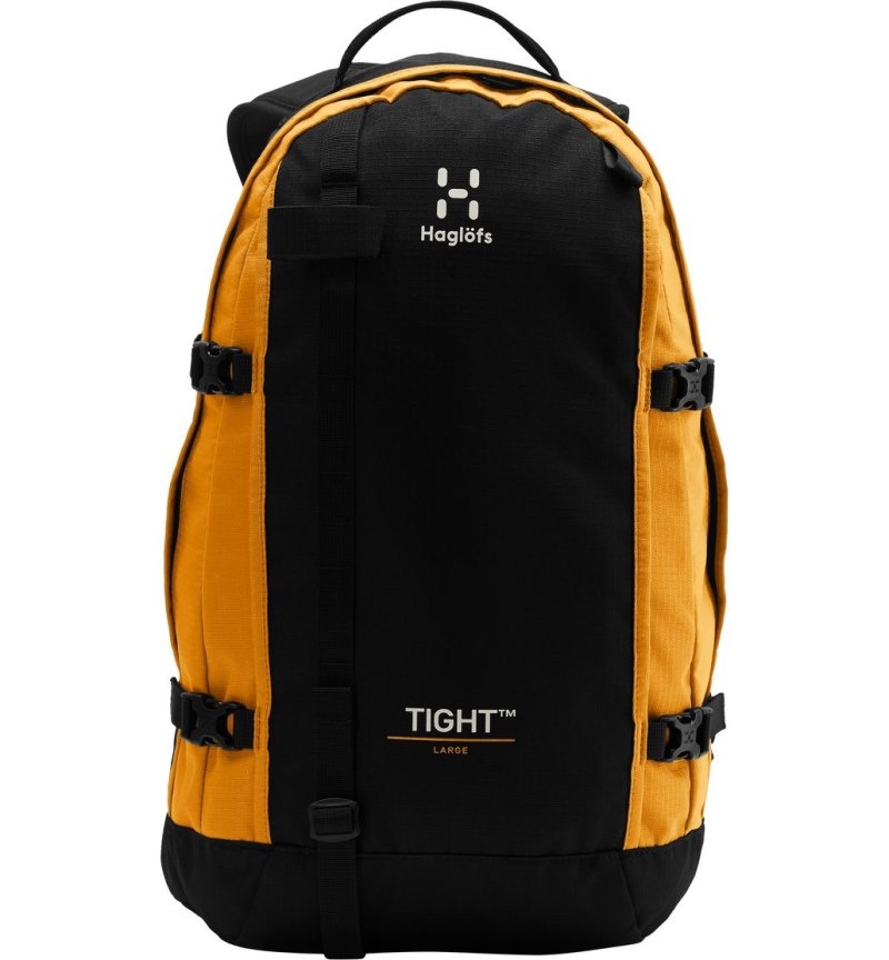 Men's Haglöfs Tight Large Daypacks & Laptop Backpacks Black / Yellow Canada | RH40-360